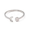 Non-Tarnish 304 Stainless Steel Open Cuff Rings RJEW-Q808-01C-P-2