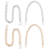   4Pcs 2 Colors Aluminum Bag Strap Curb Chains FIND-PH0003-52-1