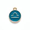 Alloy Enamel Pendants ENAM-S124-01A-05K-2