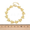Brass Link Chain Bracelets for Women BJEW-L707-04G-04-5