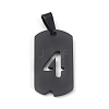 Ion Plating(IP) 304 Stainless Steel Pendants STAS-O127-E04-1
