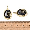 Synthetic Blue Goldstone Oval Pendants G-K371-01G-04-3