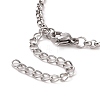 304 Stainless Steel Rolo Chain Bracelet for Men Women BJEW-E031-06P-08-3