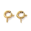 Ion Plating(IP) 304 Stainless Steel Spring Ring Clasps X-STAS-C114-04B-G-1