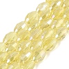 Electroplate Transparent Glass Beads Strands GL-N002-01A-A02-1