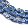 Electroplate Glass Beads Strands EGLA-G036-A-FR01-3
