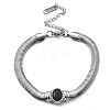 304 Stainless Steel Bracelets BJEW-R003-05P-01-1