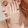 12Pcs 12 Colors Resin Finger Rings RJEW-SC0001-34-6