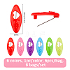 6Bags Plastic Scraf Clips JEWB-FH0002-77-2
