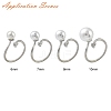 Leaf & Flower  Brass Adjustable Ring Settings KK-G527-01C-P-4