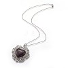 Natural Brecciated Jasper Pendant Necklaces NJEW-P242-A09-2