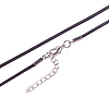 Leather Cord Necklace Making MAK-PH0002-2.0mm-02-4