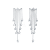 S925 Sterling Silver Tassel Star Stud Earrings LN1898-5