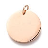 Ion Plating(IP) 304 Stainless Steel Charms EJEW-L238-03E-RG-2