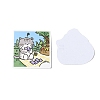 60Pcs PVC Self Adhesive Cat Cartoon Stickers STIC-B001-13-4