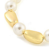 ABS Imitation Pearl Beaded Braclets BJEW-P322-18G-2