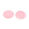 Spray Painted Natural Capiz Shell Disc Charms BSHE-T014-02A-2