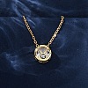Brass Pave Cubic Zirconia Birth Stone Constellation Pendant Cable Chain Necklaces NJEW-D334-01G-03-2