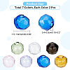  14Pcs 7 Colors Blown Glass Wishing Bottle Bubble Vial GLAA-NB0001-45-2