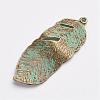 Tibetan Style Alloy Pendants PALLOY-F187-05ABG-2