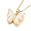 Brass Pendant Necklaces NJEW-L146-32-3