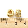 Brass Micro Pave Cubic Zirconia European Beads KK-H452-18G-3