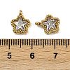 304 Stainless Steel Micro Pave Cubic Zirconia Charms STAS-K302-01A-G-3