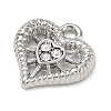 Alloy with Crystal Rhinestone Charms AL-CBA7C55-01P-2