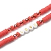 Handmade Polymer Clay Beads Mobile Straps HJEW-JM00547-3