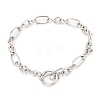 Tarnish Resistant Unisex 304 Stainless Steel Figaro Chain Bracelets X-BJEW-H541-06A-P-6