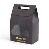 Rectangle Paper Bags with Handle and Clear Heart Shape Display Window CON-D006-01D-02-1