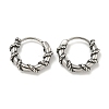 316 Surgical Stainless Steel Hoop Earrings EJEW-D096-19F-AS-1