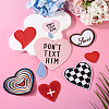 8Pcs 8 Styles Computerized Embroidery Cloth Patches PATC-TA0001-38B-6