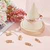 6Pcs Brass Micro Pave Cubic Zirconia Beads ZIRC-BBC0002-44G-4