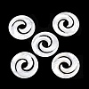 Natural White Shell Cabochons SSHEL-B006-05-2