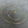 Brass Box Chain Necklaces NJEW-BB66530-C-1