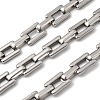 304 Stainless Steel Rectangle Link Chains CHS-Z007-09P-1