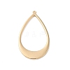 Brass Open Back Bezel Big Pendants KK-O144-28G-1