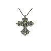 Cross Rhinestone Pendant Necklaces FK0815-3-1