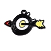 Spray Painted Alloy Enamel Pendants ENAM-T020-24-RS-1