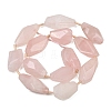 Natural Rose Quartz Beads Strands GG-CBA3D9B-13-3