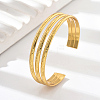 Stainless Steel Triple Layer Cuff Bangles RJ3221-4-1