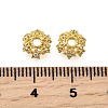 Star Brass Micro Pave Cubic Zirconia Bead Caps KK-K300-05A-G-3