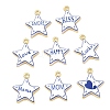 Printed Brass Pendants KK-CBA42CA-08G-1