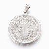Tarnish Resistant 304 Stainless Steel Pendants STAS-F165-32P-1
