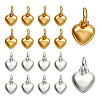 20Pcs 2 Colors Rack Plating Brass Pendants KK-PH0014-19A-1