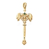 Brass Micro Pave Cubic Zirconia Big Pendants X1-KK-B147-04G-11-1