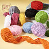 2 Rolls 2 Sizes Polyester Elastic Ribbon EW-TA0001-02G-9