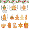 44Pcs 11 Styles Christmas Plastic Pendants FIND-SC0011-38-2