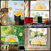 Waterproof PVC Window Stickers DIY-WH20053-13B-4